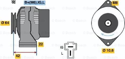 BOSCH 0 986 036 641 - Alternateur cwaw.fr