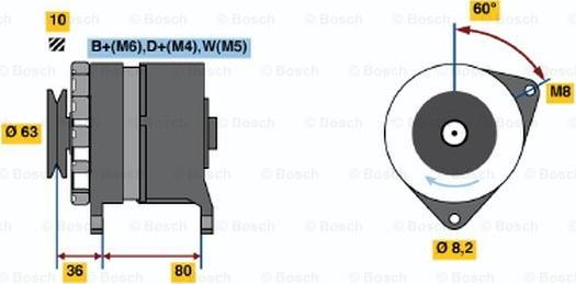 BOSCH 0 986 036 041 - Alternateur cwaw.fr