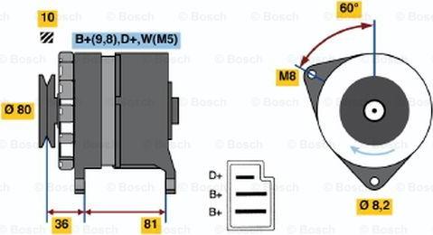 BOSCH 0 986 036 110 - Alternateur cwaw.fr