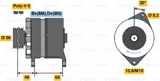 BOSCH 0 986 036 831 - Alternateur cwaw.fr