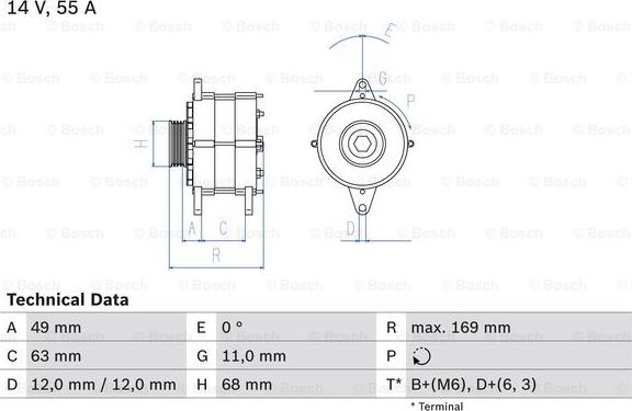 BOSCH 0986030970 - Alternateur cwaw.fr