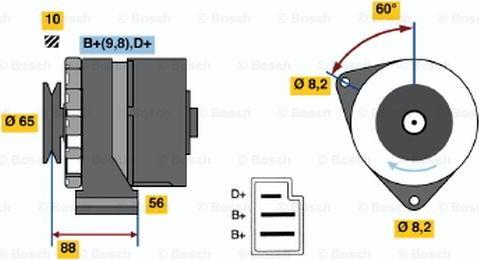 BOSCH 0 986 030 580 - Alternateur cwaw.fr