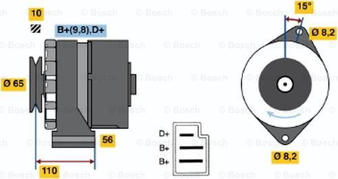 BOSCH 0 986 030 610 - Alternateur cwaw.fr