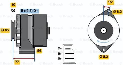 BOSCH 0 986 031 110 - Alternateur cwaw.fr