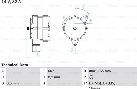 BOSCH 0 986 030 140 - Alternateur cwaw.fr