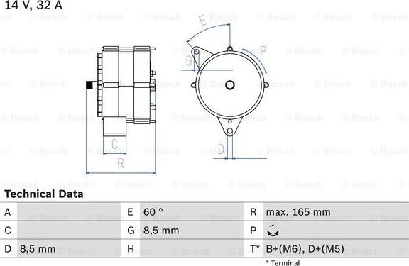 BOSCH 0 986 030 130 - Alternateur cwaw.fr