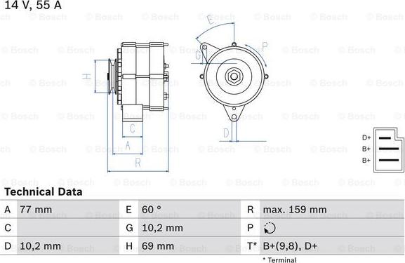 BOSCH 0 986 030 720 - Alternateur cwaw.fr