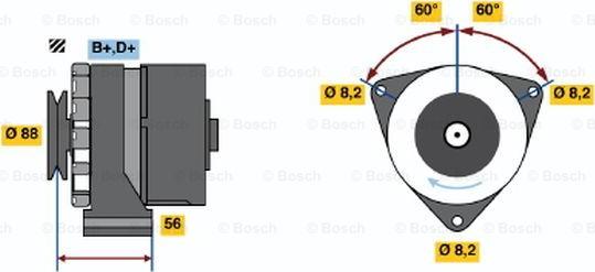 BOSCH 0 986 031 540 - Alternateur cwaw.fr