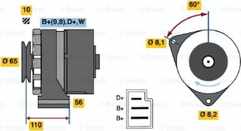 BOSCH 0 986 031 500 - Alternateur cwaw.fr