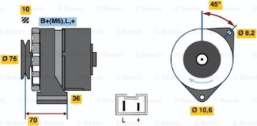 BOSCH 0 986 031 670 - Alternateur cwaw.fr