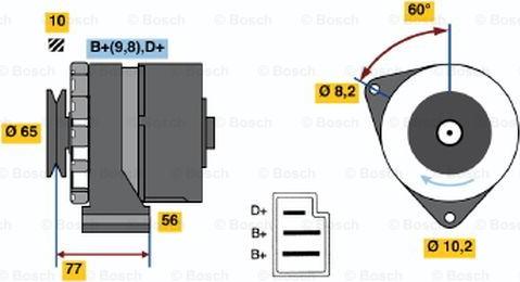 BOSCH 0 986 031 080 - Alternateur cwaw.fr