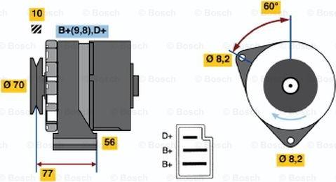 BOSCH 0 986 031 390 - Alternateur cwaw.fr