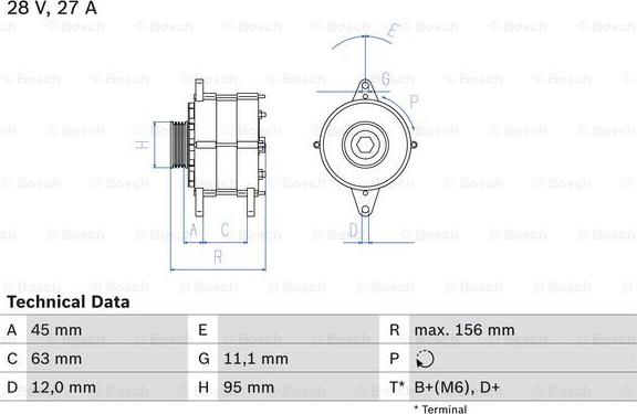 BOSCH 0 986 031 340 - Alternateur cwaw.fr