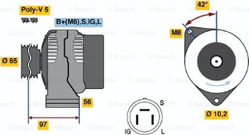 BOSCH 0 986 038 591 - Alternateur cwaw.fr