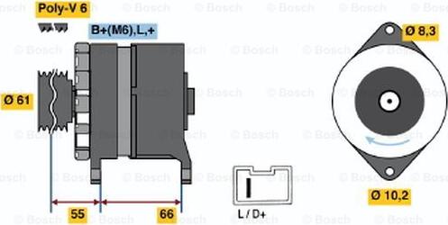 BOSCH 0 986 038 861 - Alternateur cwaw.fr