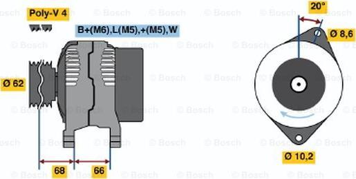 BOSCH 0 986 038 881 - Alternateur cwaw.fr