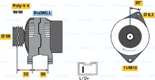 BOSCH 0 986 038 831 - Alternateur cwaw.fr