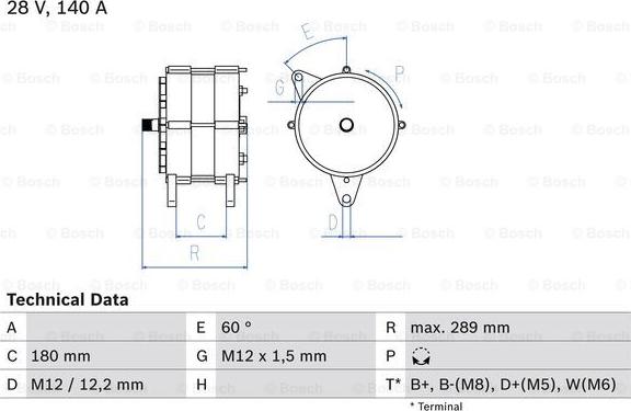 BOSCH 0 986 038 290 - Alternateur cwaw.fr