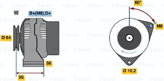 BOSCH 0 986 038 710 - Alternateur cwaw.fr