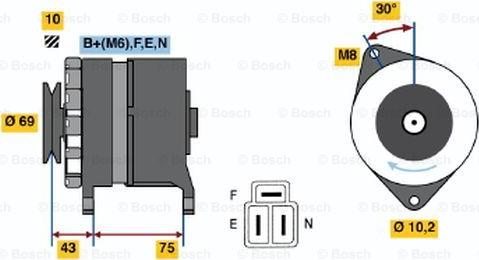 BOSCH 0 986 033 421 - Alternateur cwaw.fr