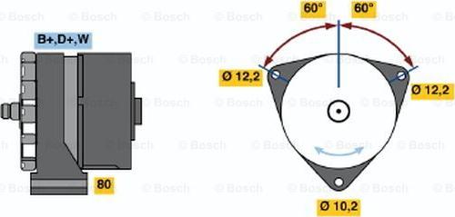 BOSCH 0 986 033 570 - Alternateur cwaw.fr