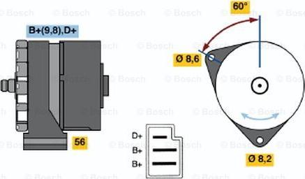 BOSCH 0 986 033 070 - Alternateur cwaw.fr