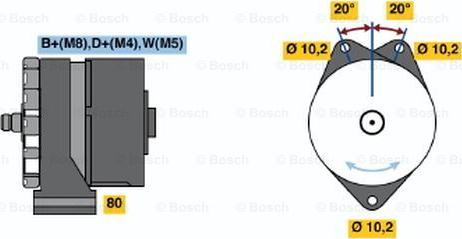 BOSCH 0 986 033 100 - Alternateur cwaw.fr