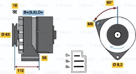 BOSCH 0 986 033 180 - Alternateur cwaw.fr