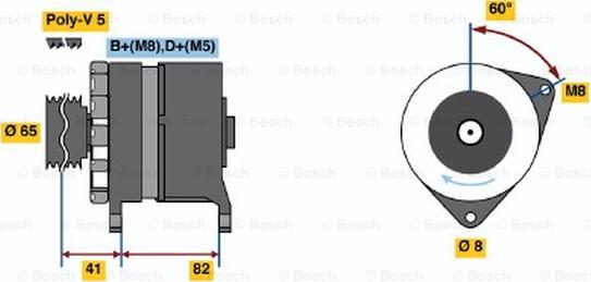 BOSCH 0 986 033 130 - Alternateur cwaw.fr