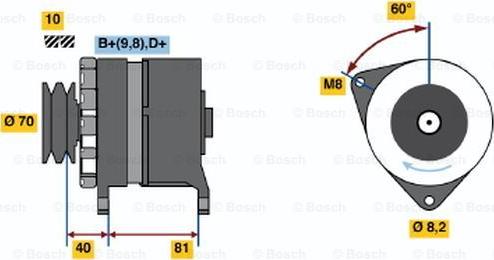 BOSCH 0 986 033 240 - Alternateur cwaw.fr