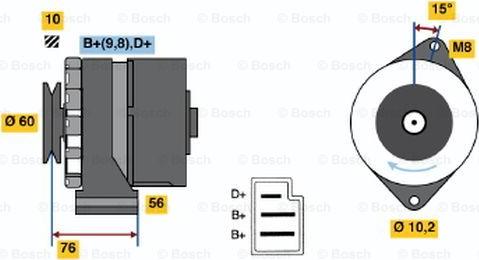 BOSCH 0 986 033 260 - Alternateur cwaw.fr