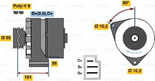 BOSCH 0 986 033 730 - Alternateur cwaw.fr