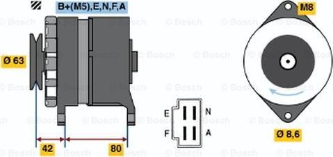 BOSCH 0 986 032 451 - Alternateur cwaw.fr