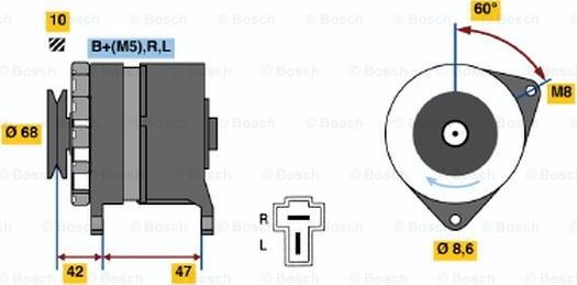 BOSCH 0 986 032 601 - Alternateur cwaw.fr