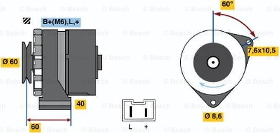 BOSCH 0 986 032 080 - Alternateur cwaw.fr