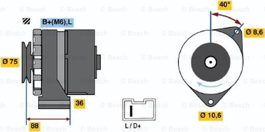 BOSCH 0 986 032 301 - Alternateur cwaw.fr