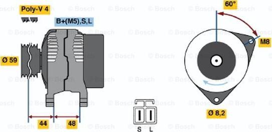 BOSCH 0 986 037 981 - Alternateur cwaw.fr