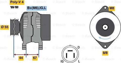 BOSCH 0 986 037 561 - Alternateur cwaw.fr