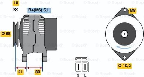 BOSCH 0 986 037 521 - Alternateur cwaw.fr