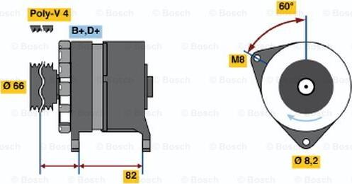 BOSCH 0 986 037 040 - Alternateur cwaw.fr