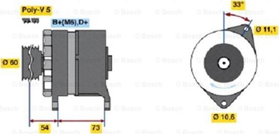 BOSCH 0 986 037 160 - Alternateur cwaw.fr