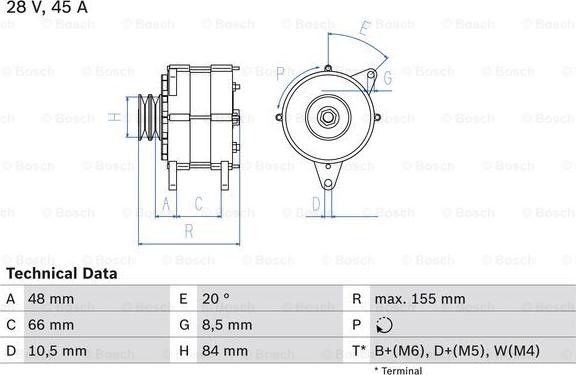 BOSCH 0 986 037 221 - Alternateur cwaw.fr