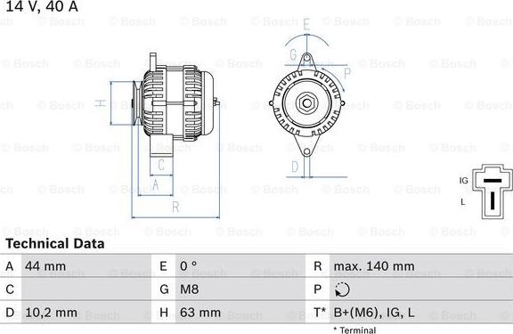 BOSCH 0 986 037 271 - Alternateur cwaw.fr