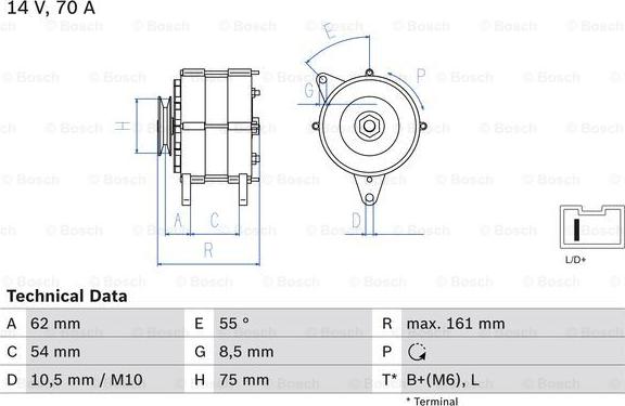 BOSCH 0 986 037 791 - Alternateur cwaw.fr