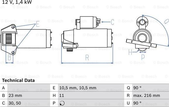 BOSCH 0 986 029 080 - Démarreur cwaw.fr