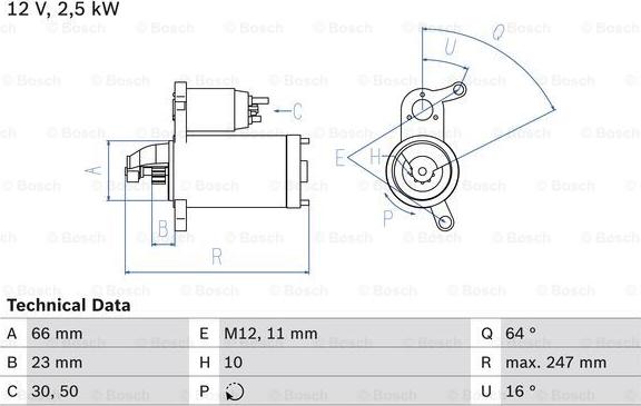 BOSCH 0 986 024 040 - Démarreur cwaw.fr