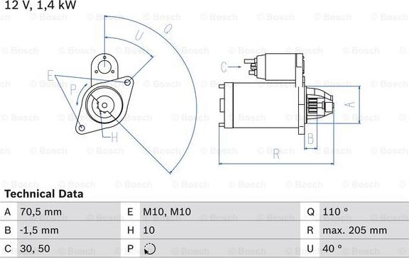 BOSCH 0 986 025 960 - Démarreur cwaw.fr