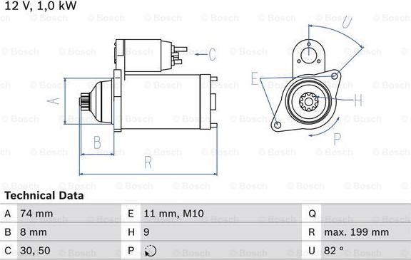 BOSCH 0 986 025 490 - Démarreur cwaw.fr