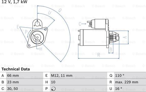 BOSCH 0 986 025 230 - Démarreur cwaw.fr