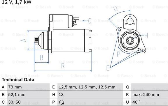 BOSCH 0 986 025 220 - Démarreur cwaw.fr